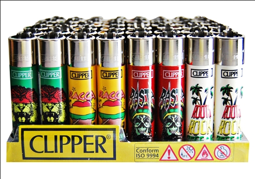CLIPPER LIGHTER RASTA (48CT)