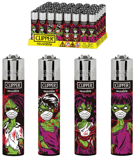 CLIPPER LIGHTER ZOMBIE MASK (48CT)