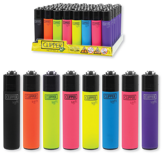 CLIPPER LIGHTER FLUORESCENT SOFT (48CT)