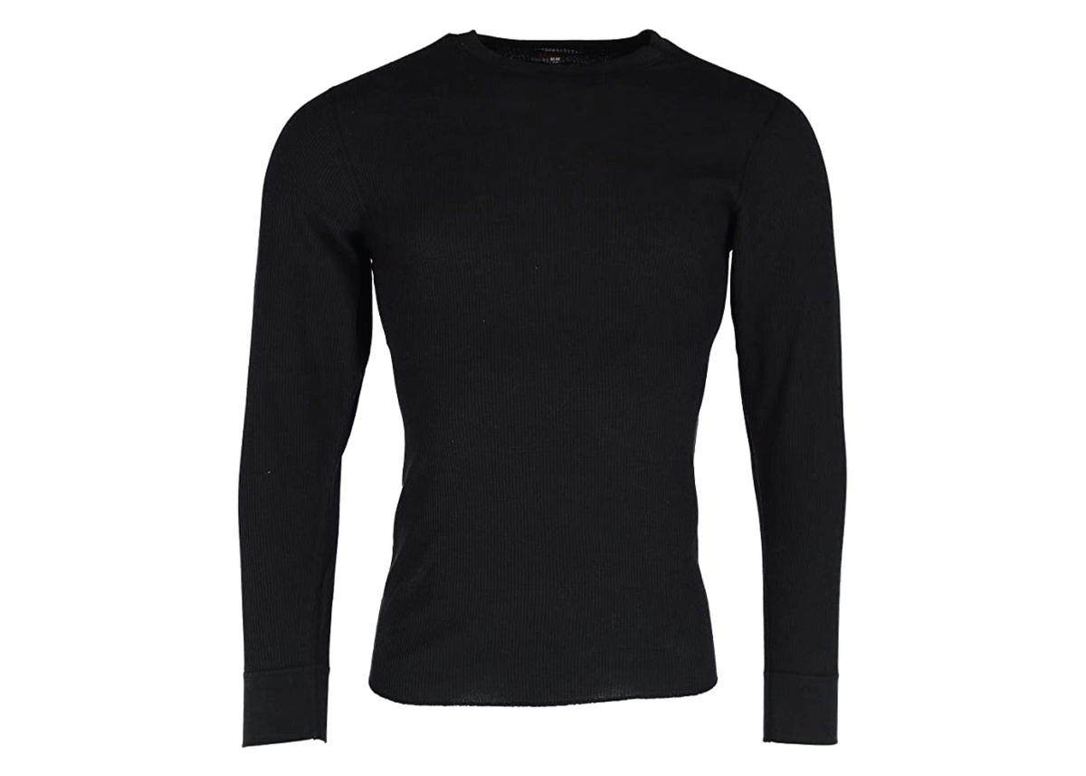 PJ's Thermal Black Crew Neck (6CT)