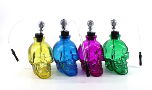 SKULL WATER PIPE W/HOSE (1CT)