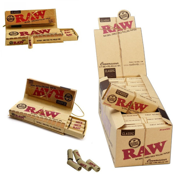 RAW 1-1/4 Connoisseur w/Tips (24ct)