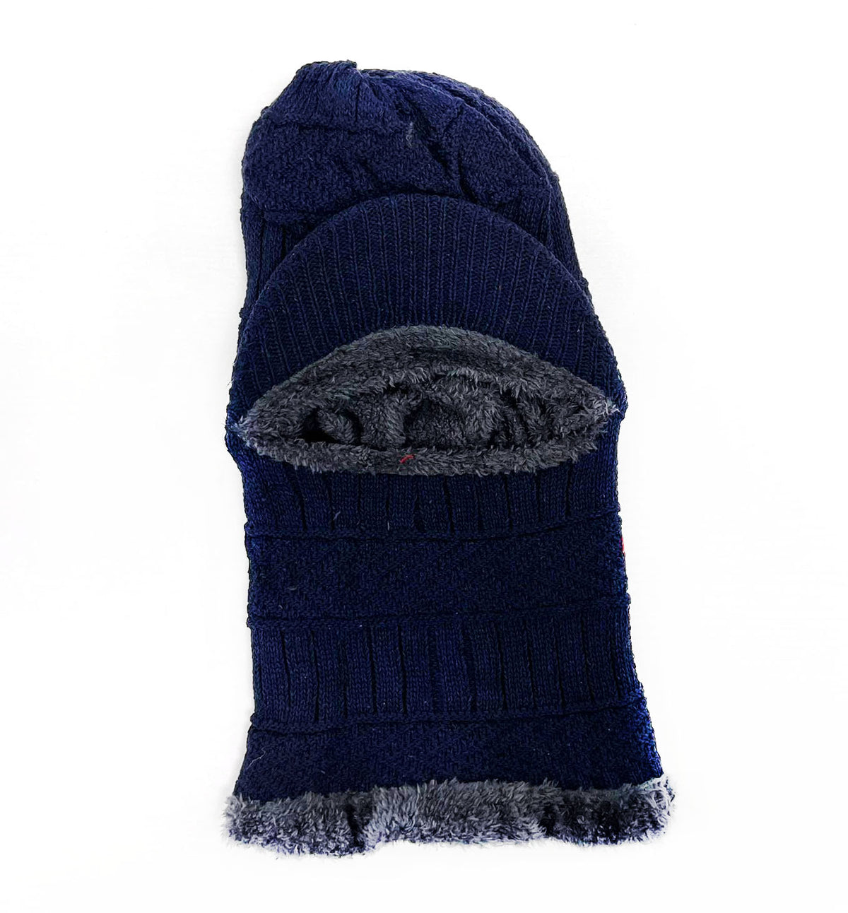 1-HOLE WINTER MASK W/FLEECE AND BRIM ASSORTED (1CT)