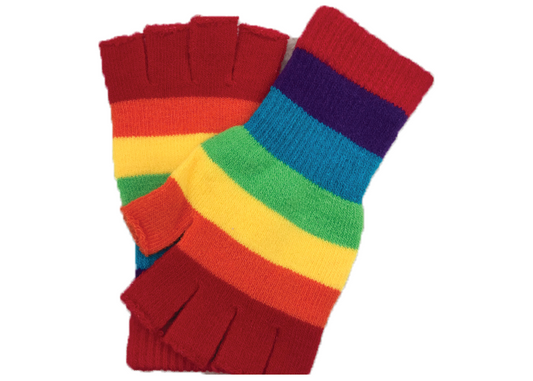 Half-finger Rainbow Gloves (12CT)