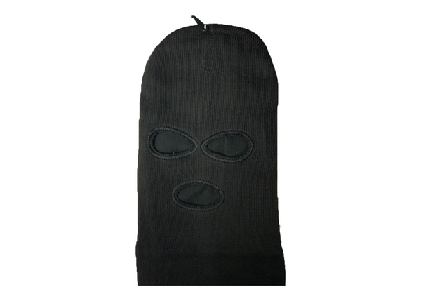 Ski Mask 3-Hole w/ Fleece Lining (12CT)
