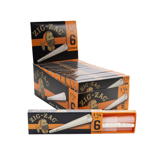 Zigzag French 1-1/4 Cones (24ct)