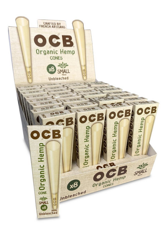 OCB ORGANIC HEMP CONES SMALL 8 PK (32CT)