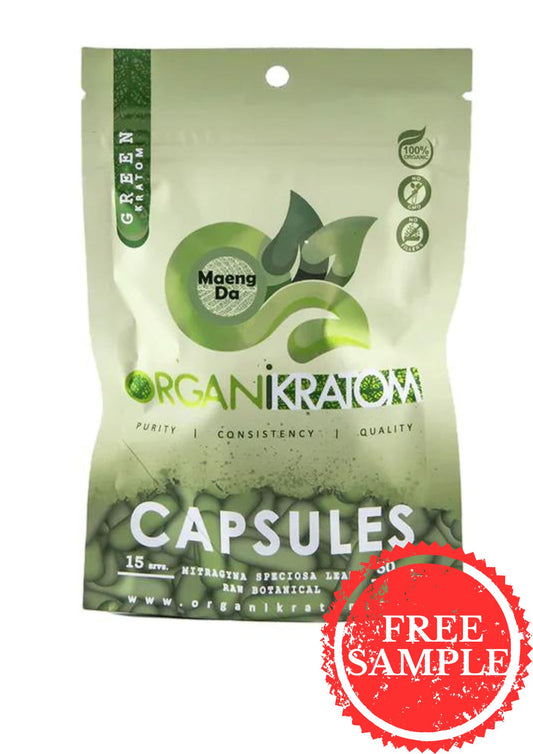 ORGANI KRATOM CAPSULES 50PK GREEN MAENG DA (1CT)