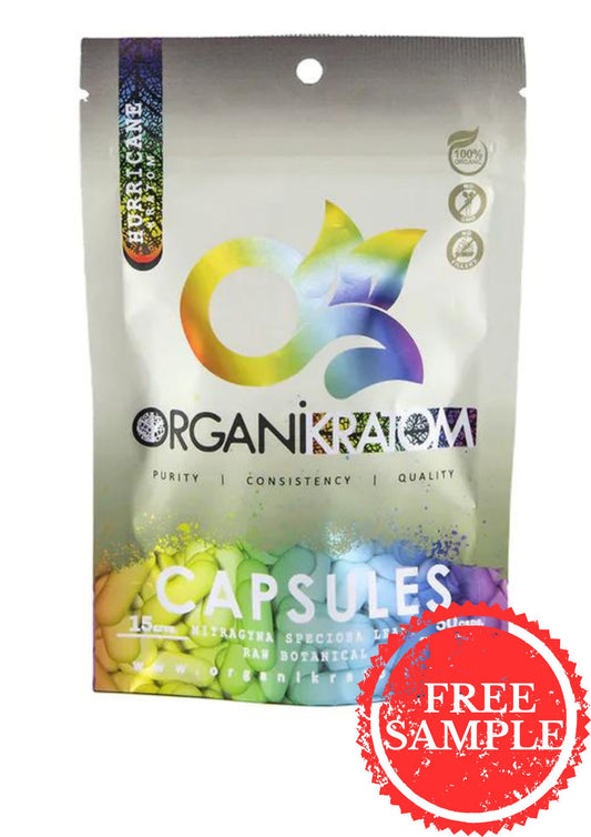 ORGANI KRATOM CAPSULES 50PK HURRICANE (1CT)