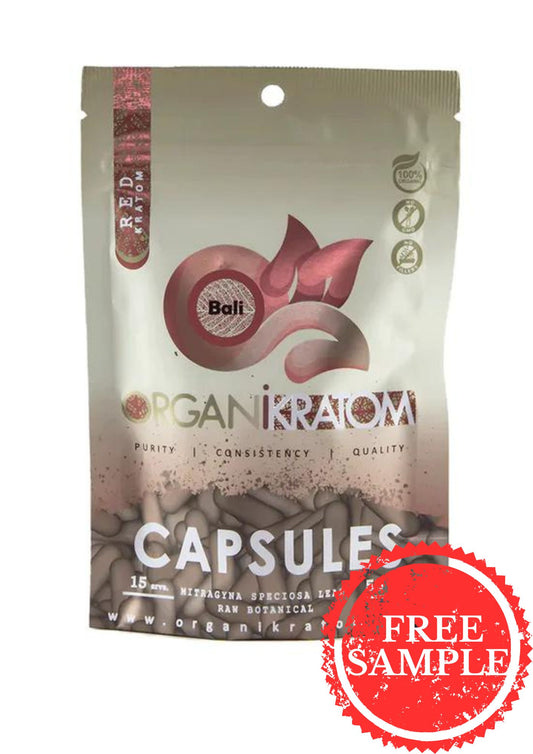 ORGANI KRATOM CAPSULES 50PK RED BALI (1CT)