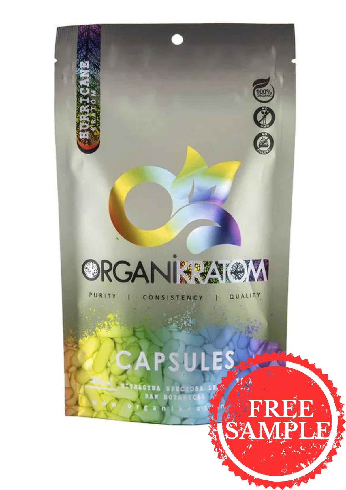ORGANI KRATOM CAPSULES 100PK HURRICANE (1CT)