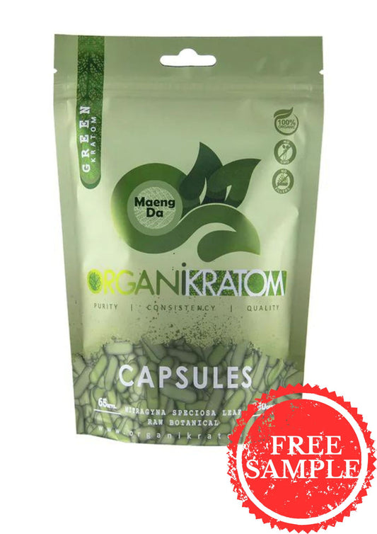 ORGANI KRATOM CAPSULES 250PK GREEN MAENG DA (1CT)