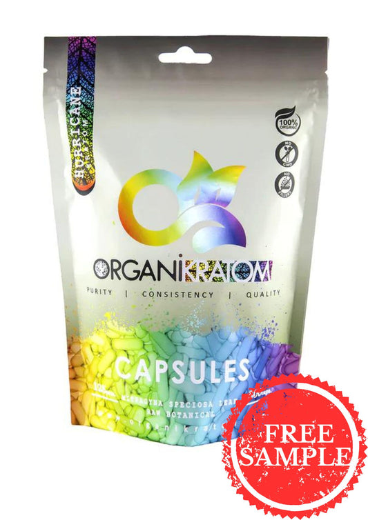 ORGANI KRATOM CAPSULES 500PK HURRICANE (1CT)