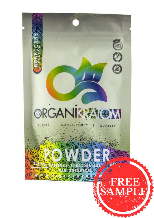 ORGANI KRATOM POWDER 50G HURRICANE (1CT)