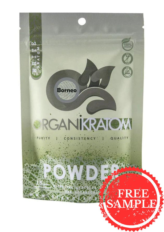 ORGANI KRATOM POWDER 50G WHITE BORNEO (1CT)