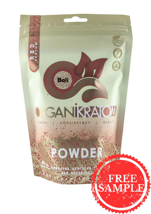 ORGANI KRATOM POWDER 500G RED BALI (1CT)