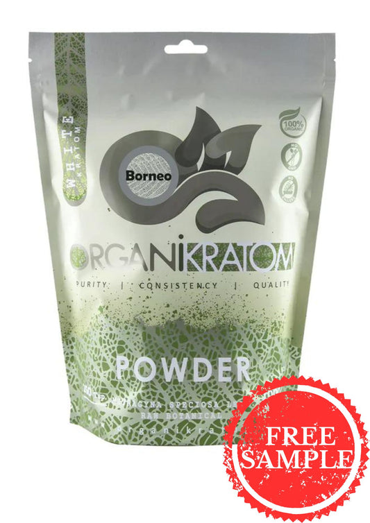 ORGANI KRATOM POWDER 1000G WHITE BORNEO(1CT)