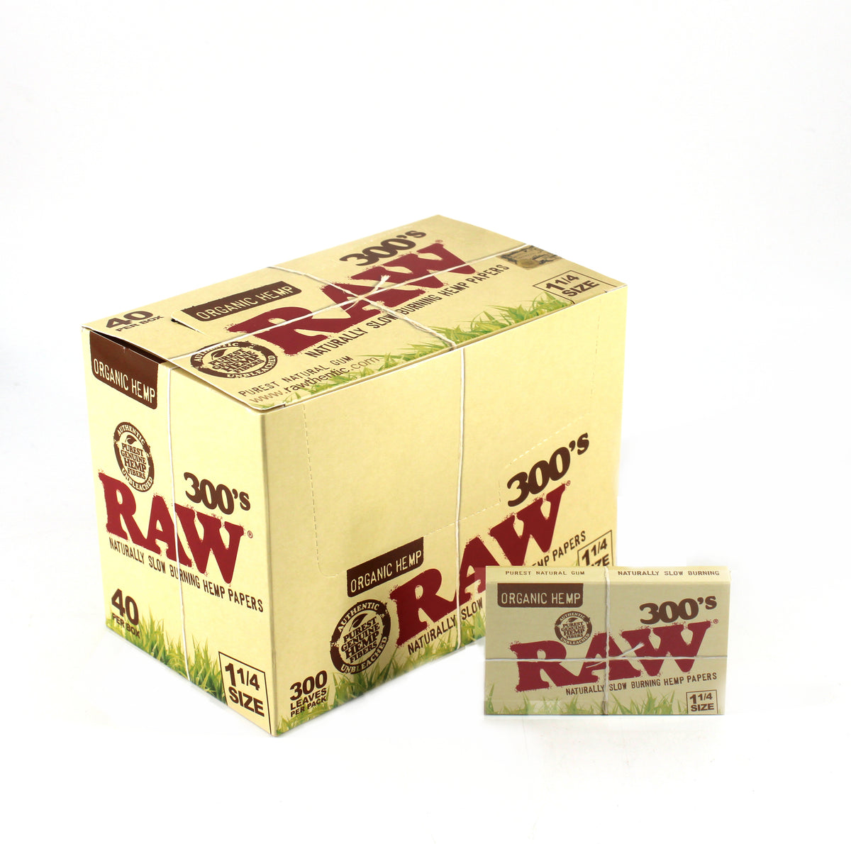 RAW ORGANIC HEMP 1-1/4 300 BLOC 40PK (1CT)