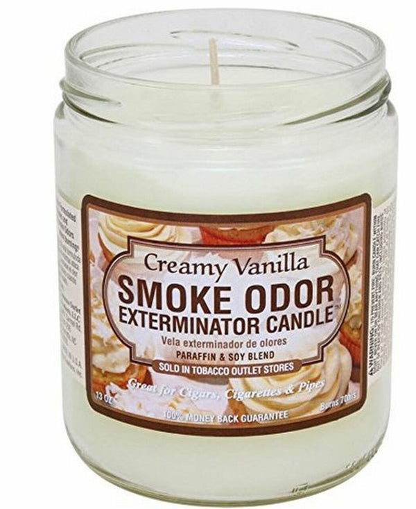 SMOKE ODOR ELIMINATOR CREAMY VANILLA 13oz CANDLE (1CT)