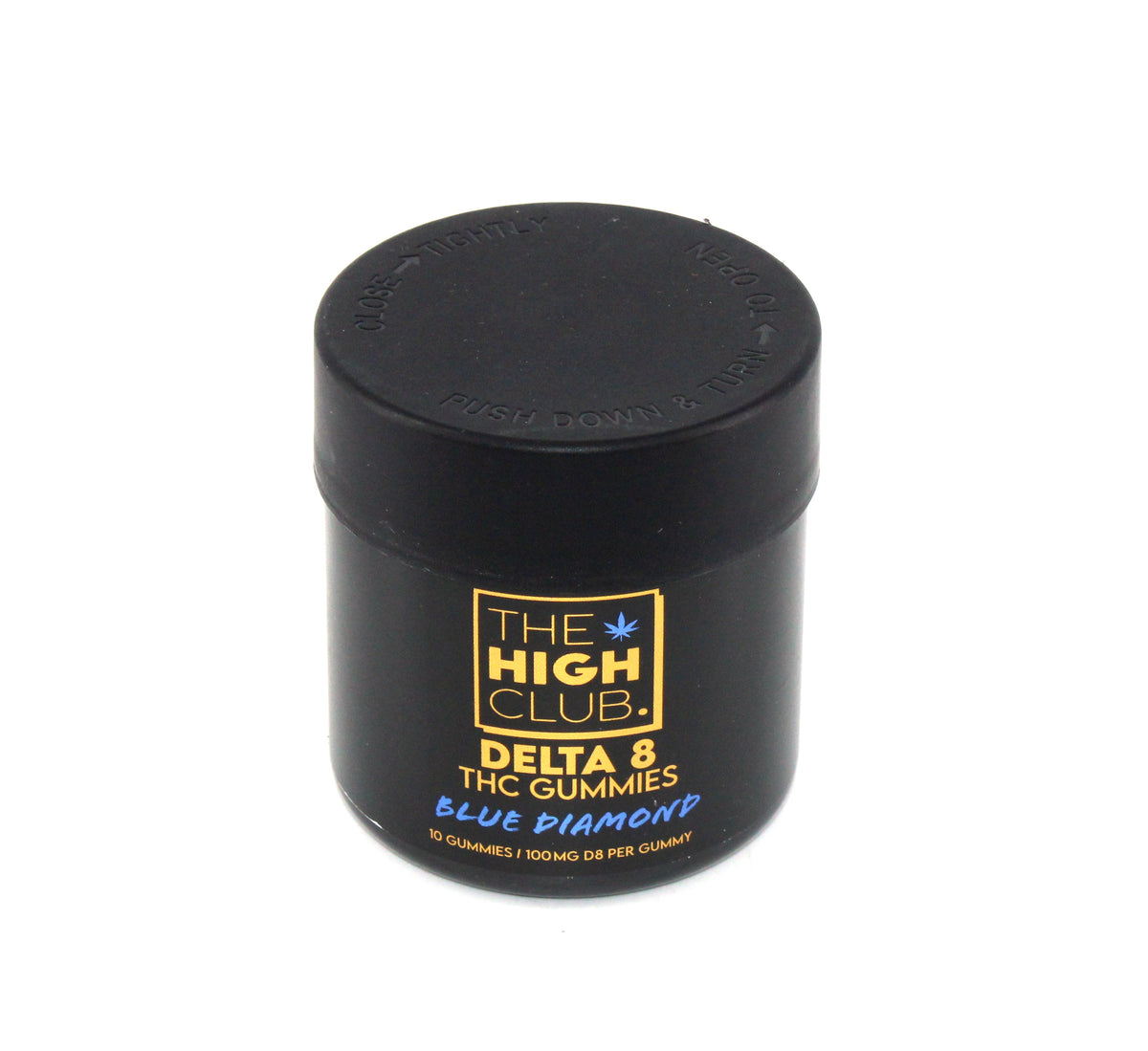 THC Blue Diamond Delta-8 Gummies 10 Gummies /1000MG D8 (1CT)