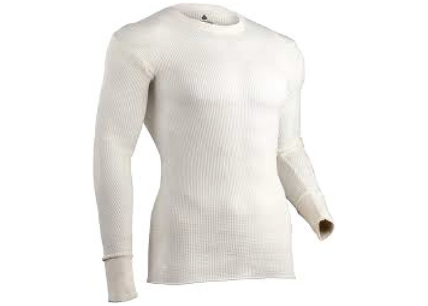PJ's Thermal White Crew Neck (6CT)